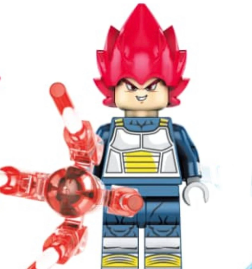 Dragon Ball - Custom Vegeta Red God Figure